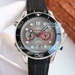 Copy Omega Seamaster Diver 300M America's Cup Gray Chronograph Watch 44MM